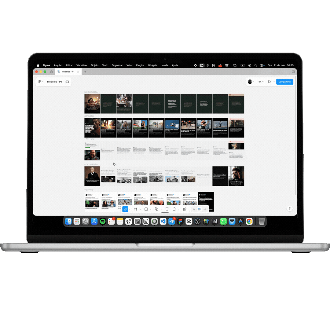 GIF Templates de Carrossel e Reels